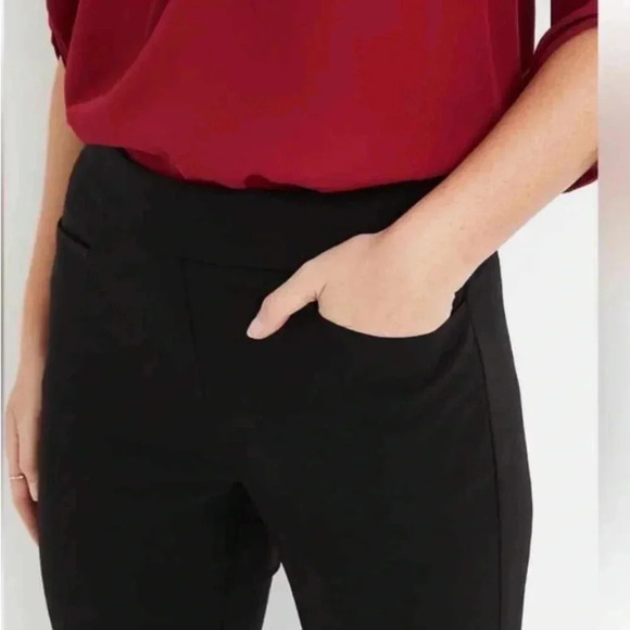 Maurices Mid Rise Boot Cut Stretch Black Pull On Pants  Size Small Reg - Picture 4 of 13